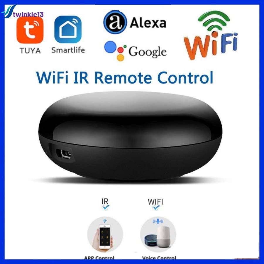 Avatto tuya wifi universal ir remoto sensor de umidade temperatura com  temporizador contagem regressiva funciona com alexa, google home