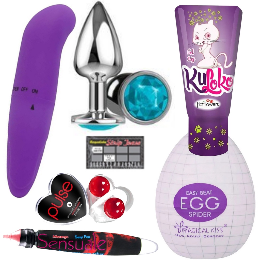 Kit Sexo Anal Sem Dor Noite dos Prazeres Sex Shop 7 Itens | Shopee Brasil