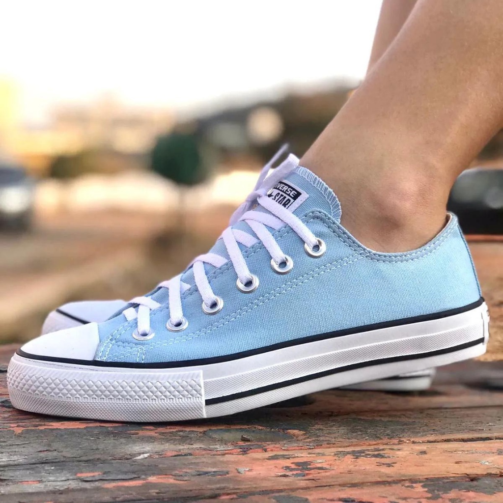 All star best sale azul celeste