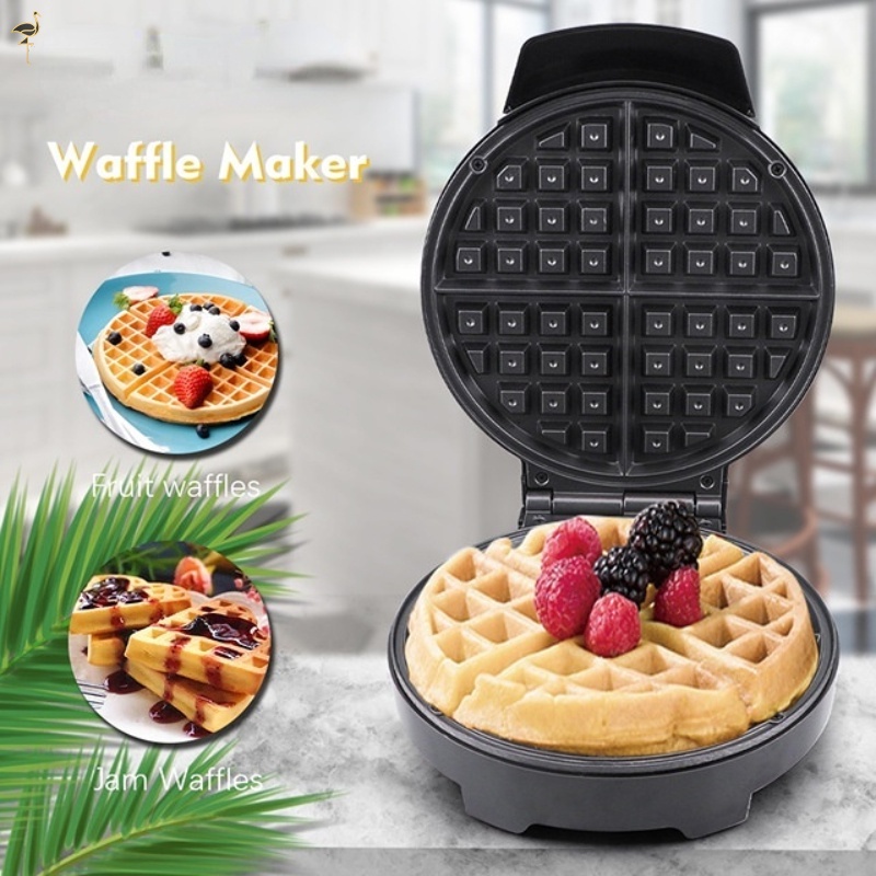 Panqueca De Waffle Padrão Europeu Máquina Portátil De Cozinha