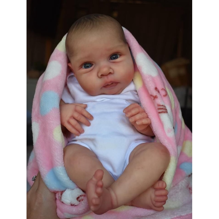 Boneca Bebê Reborn Acabada Already Pintada 20 Polegadas Tamanho 3D Visível  Da Pele Recém-Nascido