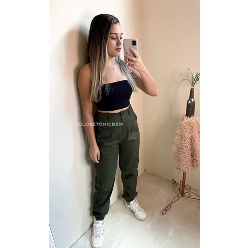 Outfit Jogger verde militar