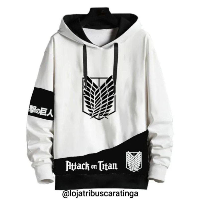 Blusa De Frio Moletom Ataque Dos Titãs Anime Luta Filme 11