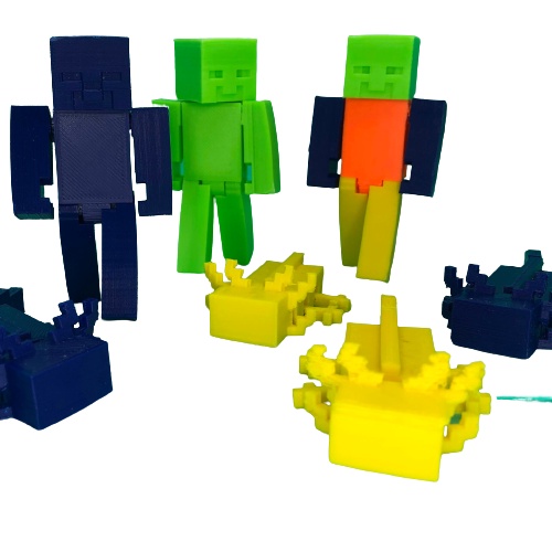 Bonecos 3D do Minecraft!