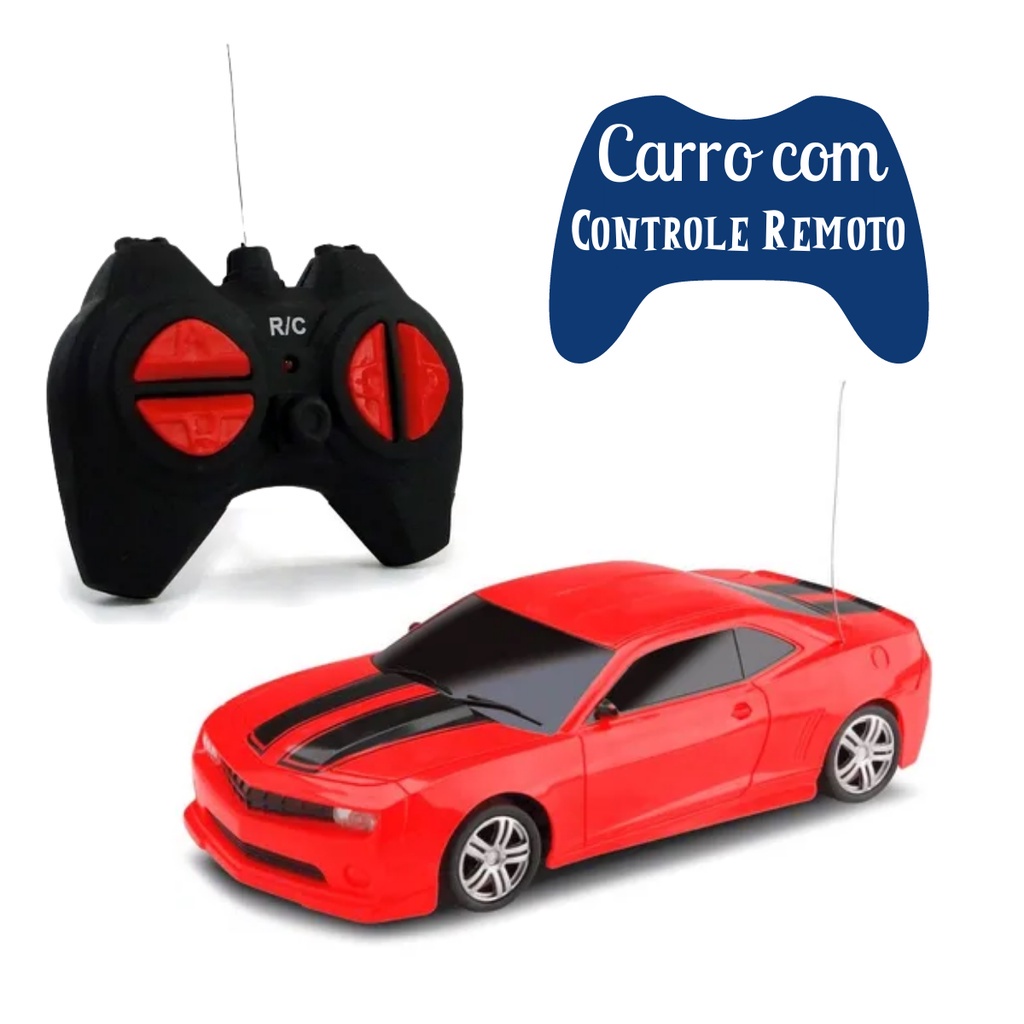 Brinquedo Infantil Carro De Controle Remoto Rei Da Pista Vermelho