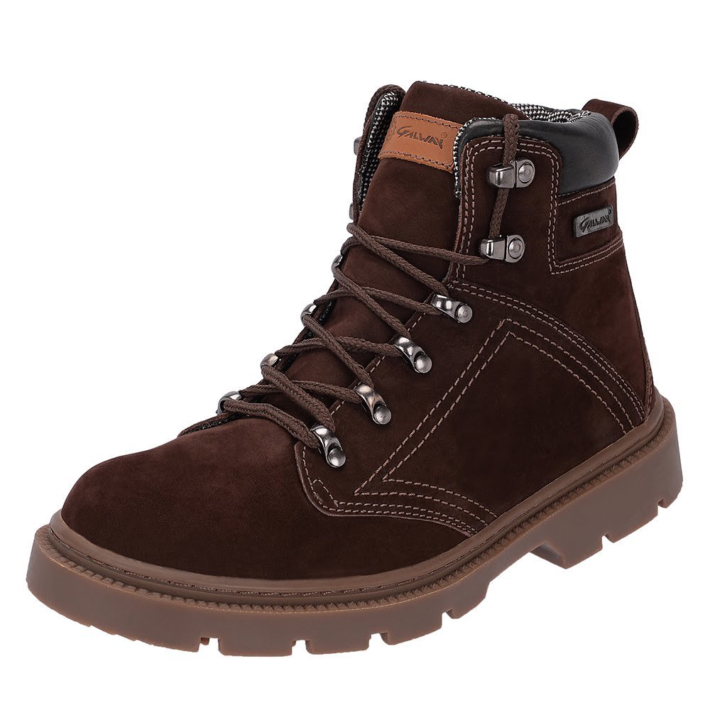 Bota coturno galway tratorada em best sale couro vermelho