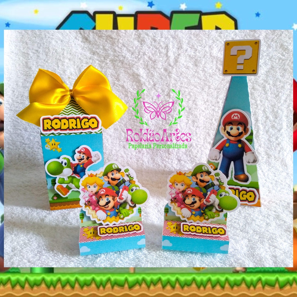 30 Lembrancinhas Personalizadas Super Mário Bros