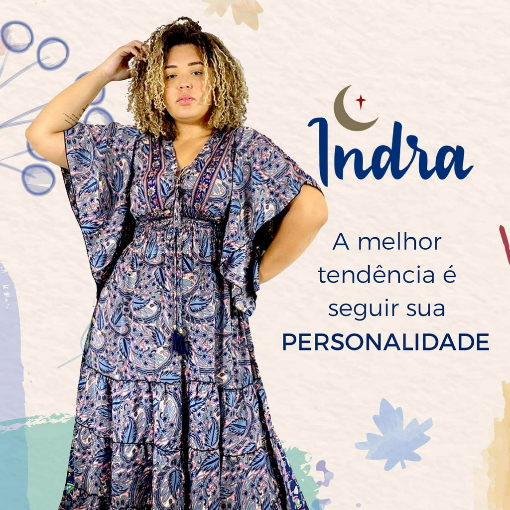 Vestido Kaftan Longa Moda Boho Estampa Africana Ajustável Linha Premium