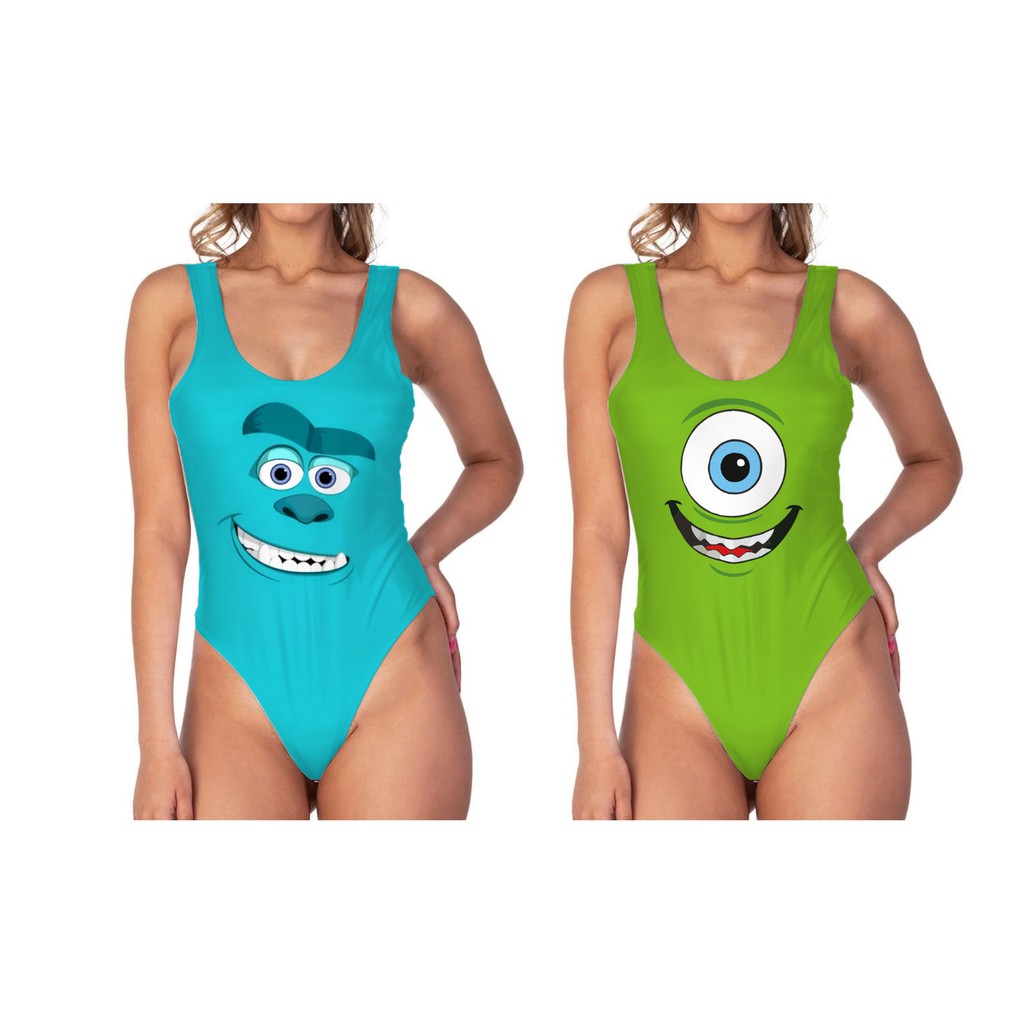 Body Regata Feminino Desenho Carnaval Fantasia Festa Monstros S.A. Mike  Sully