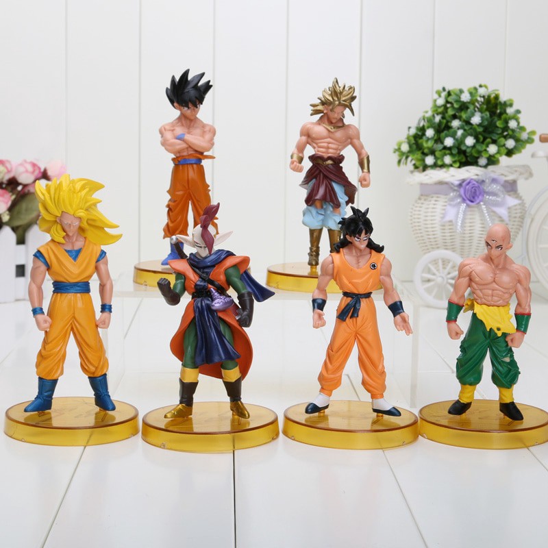 Venda 6pcs 6-8cm dragon ball z trunks do anime figura de um super saiyajin  vegeta, goku trunks, filho de goku, figuras de ação, de pvc modelo de  brinquedos para as crianças do