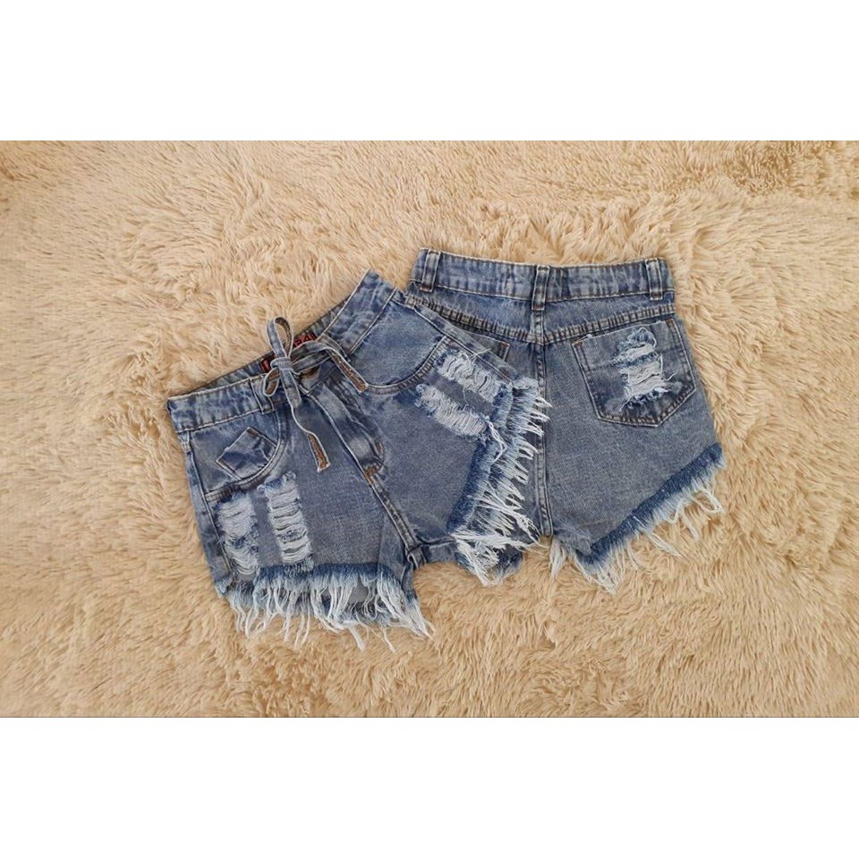 Short Jeans Cintura Alta Modelador Maravilhoso REF: 1501