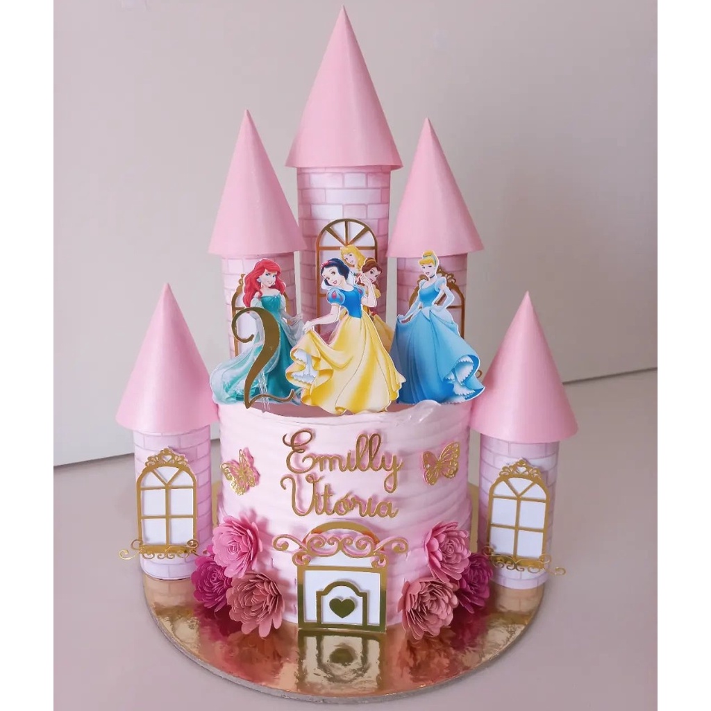 Topo De Bolo Personalizado Princesa Ariel Cut - 3d/camadinhas - Eu Amo  Lembrancinhas