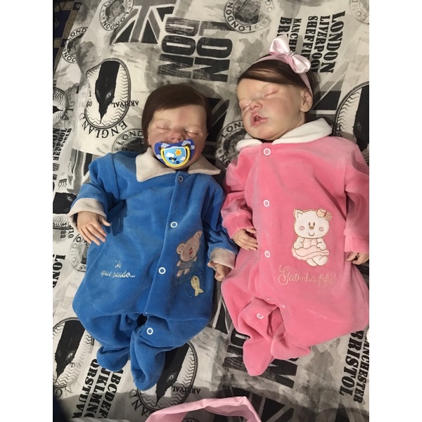 Bebê reborn Gêmeos 2 bebês boneca twin - Escorrega o Preço