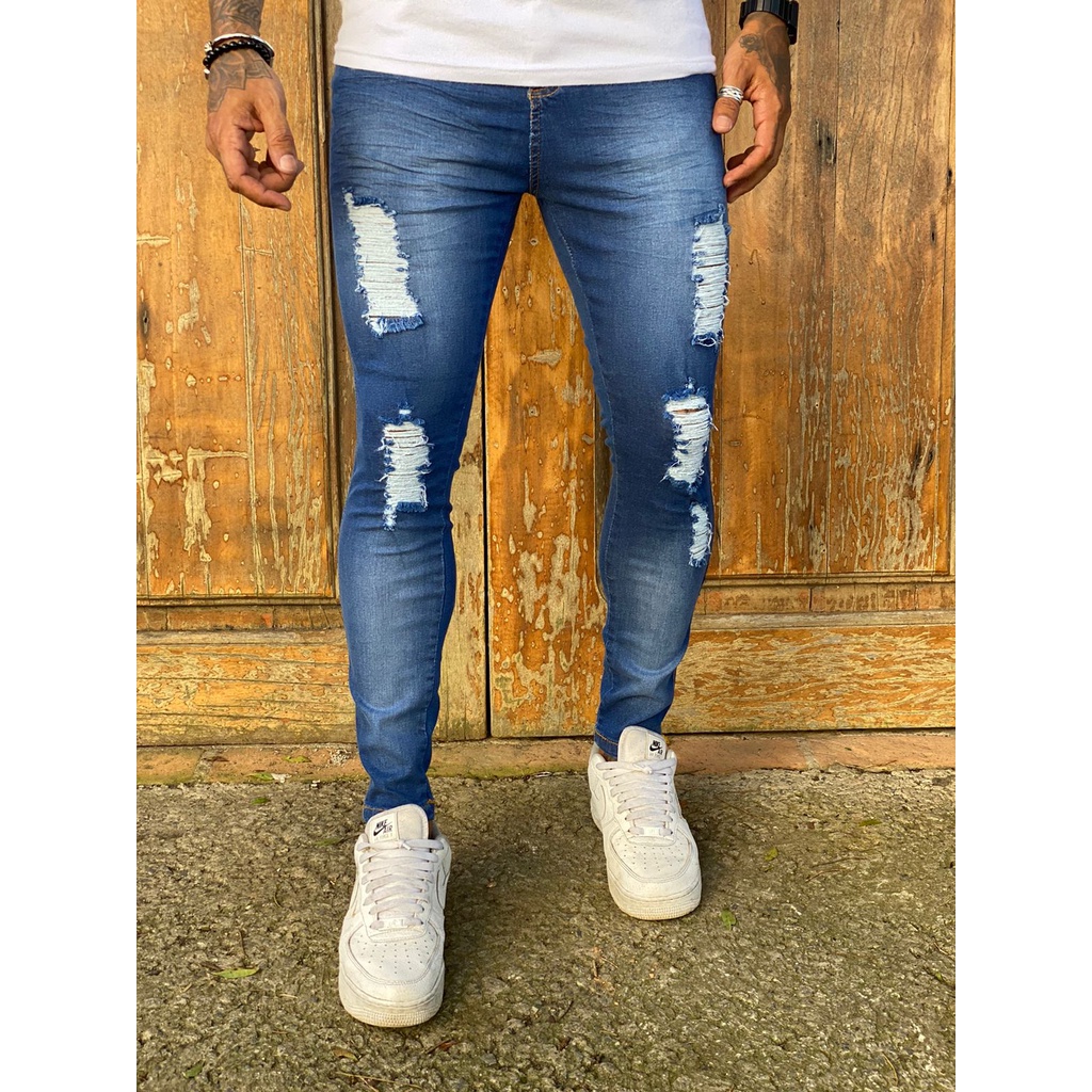 Calça jeans skinny store masculina