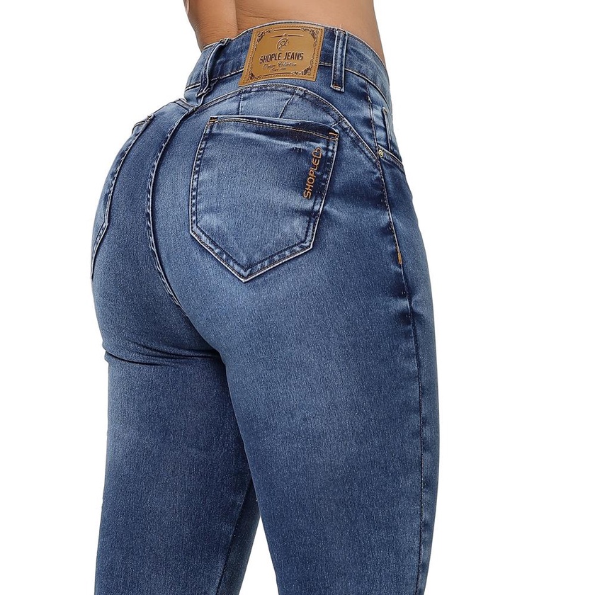 Kit 2 Calça Jeans Original Levanta Bumbum Modeladora - Compre