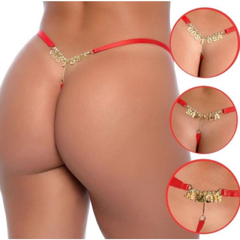 Calcinha Feminina Sexy Pearl G String Para Mulher Exótica Floral