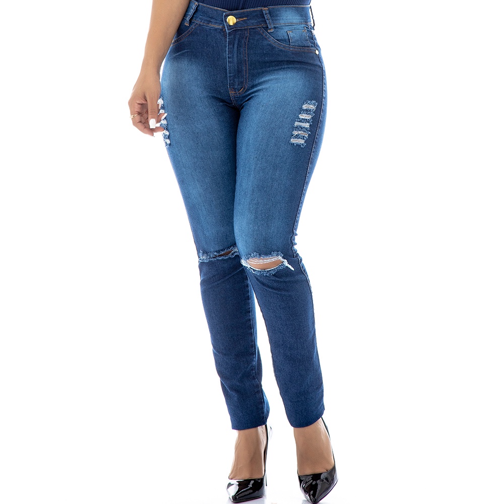 Calça best sale escura feminina