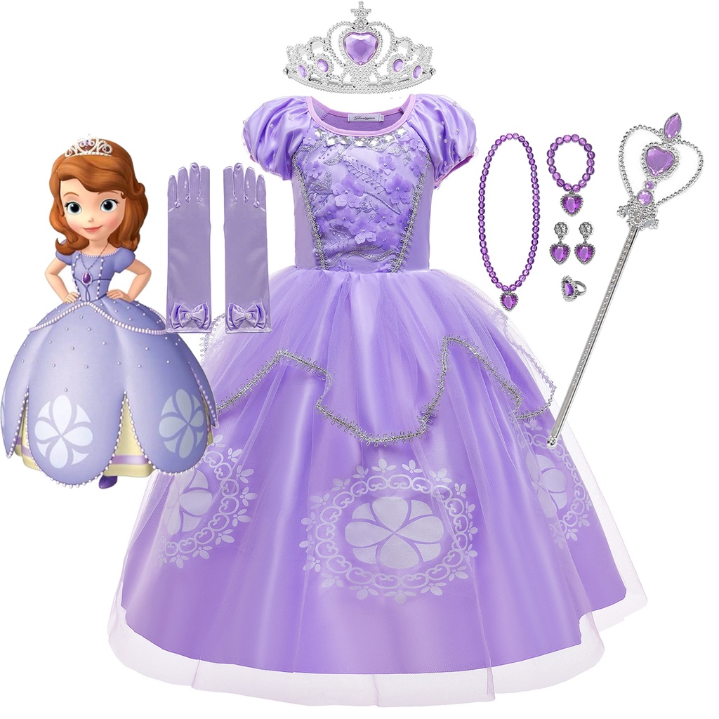 Vestido Princesa Sofia Disney A Anos – O Mundo Da, 42% OFF