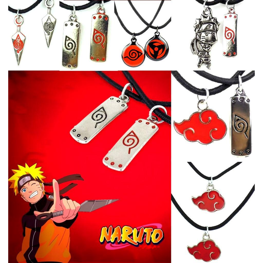 Kit 2 Colares Cordão Naruto Akatsuki Elastano Símbolo. em Promoção na  Americanas