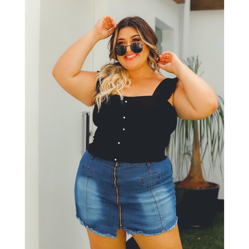 Shorts Godê Plus Size