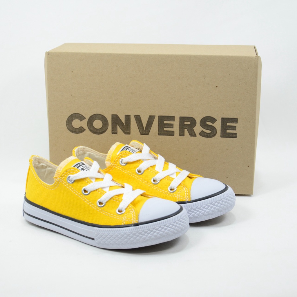 All star amarelo hot sale cano alto infantil