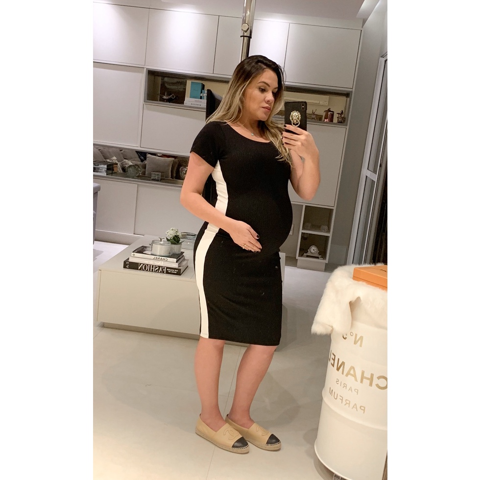 Gravida com best sale vestido midi