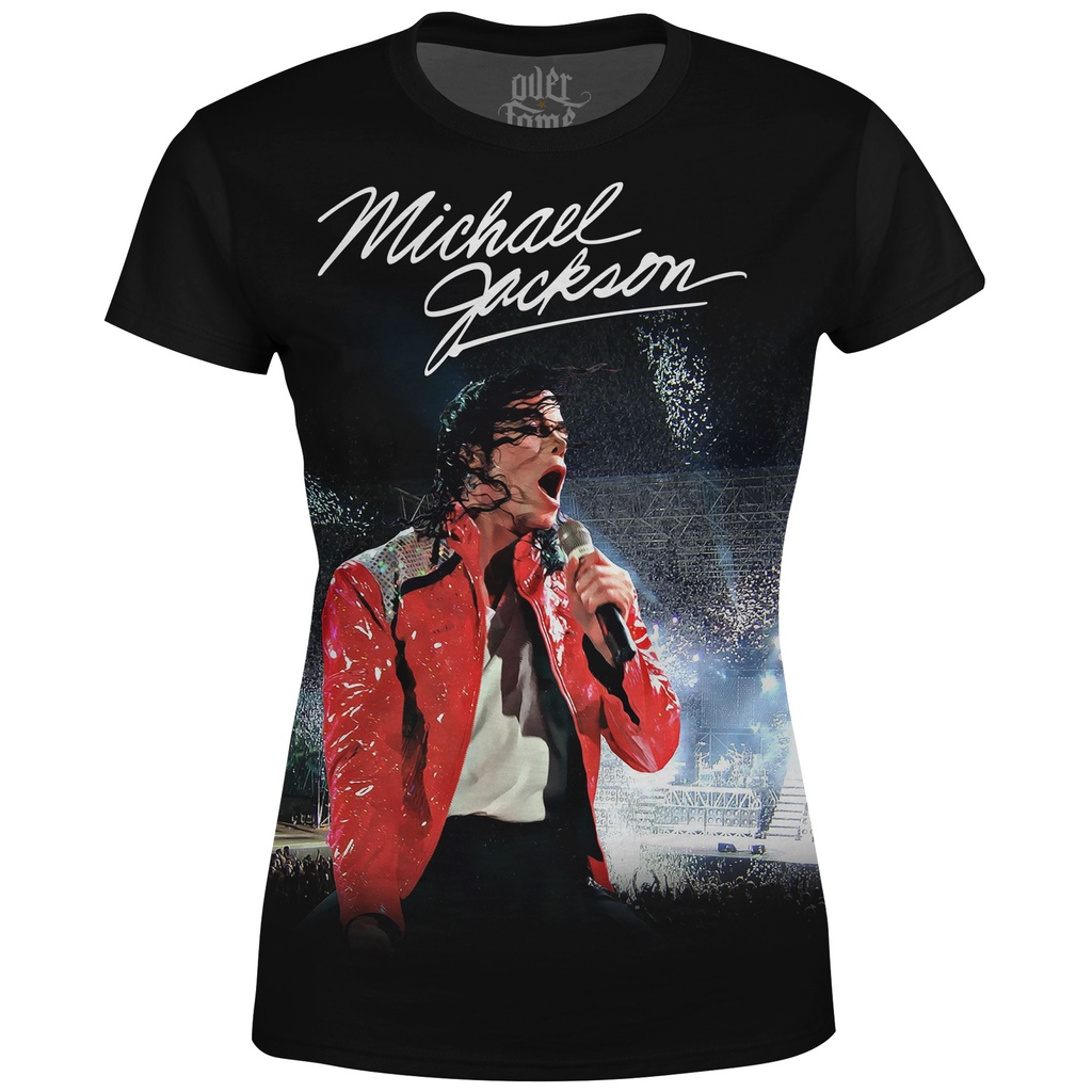 Camiseta Baby Look Feminina Michael Jackson md01 Shopee Brasil