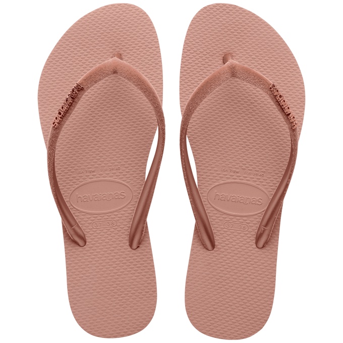 Chinelo Havaianas Slim Logo Pop-Up Pink