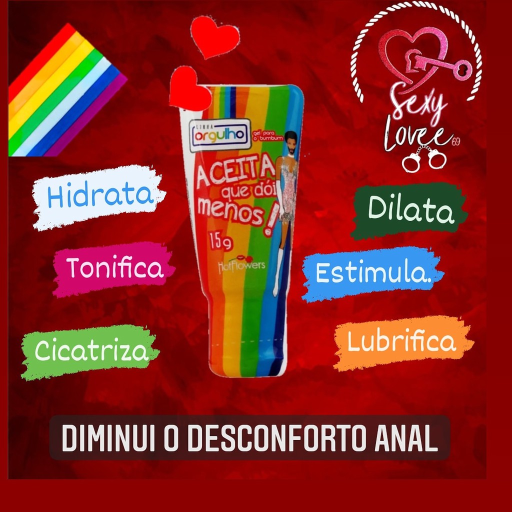 Aceita Que Dói Menos Gel Dessensibilizante Anal 15g Hot Flowers | Shopee  Brasil