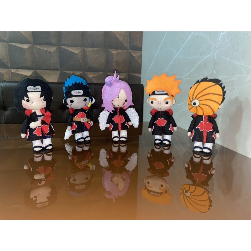 8 Personagens do anime Naruto feltro