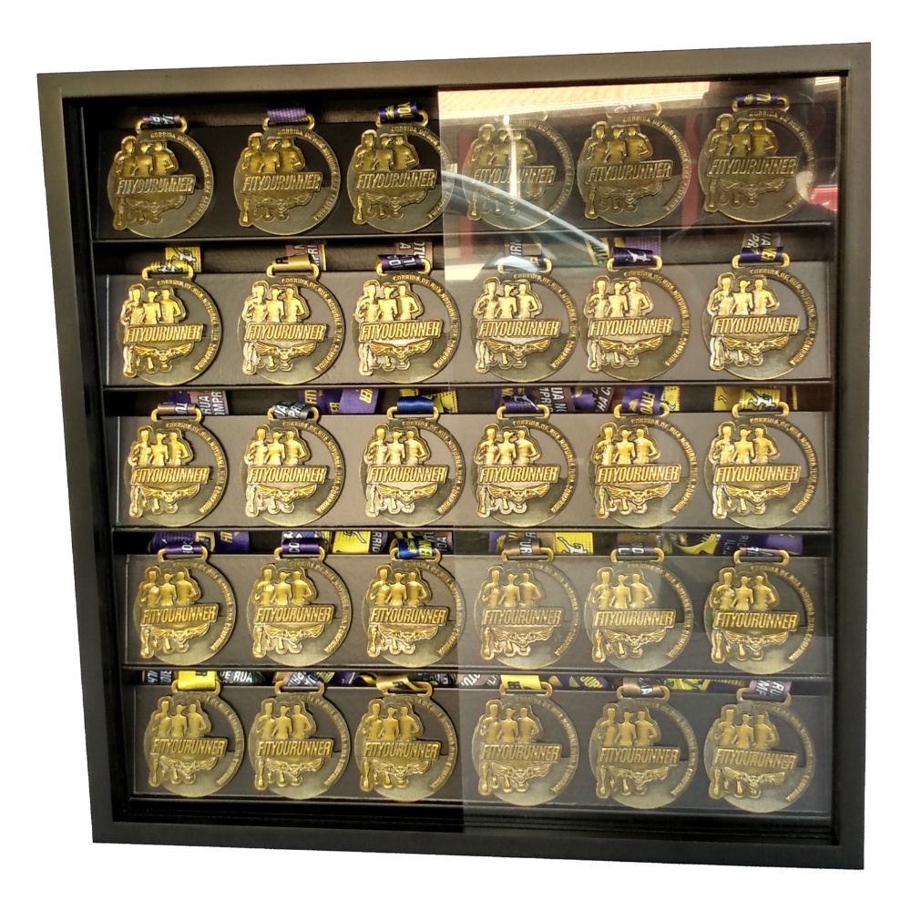 Porta Medalhas (50) - Preto C/ Portas Cod 12003