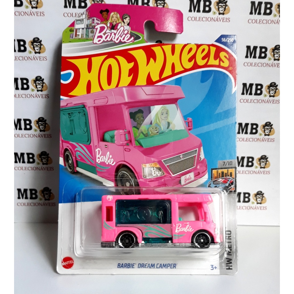 Carrinho Hot Wheels Barbie Dream Camper Pink / Raro