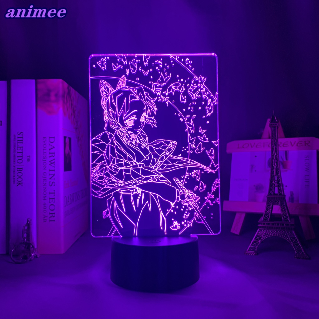 Anime 3d Lâmpada Demoníaca Caçadora De Demônios Luz Nocturna Manga Gadget  Acrílica kimetsu no yaiba Para Crianças Decoração De Quarto De Criança