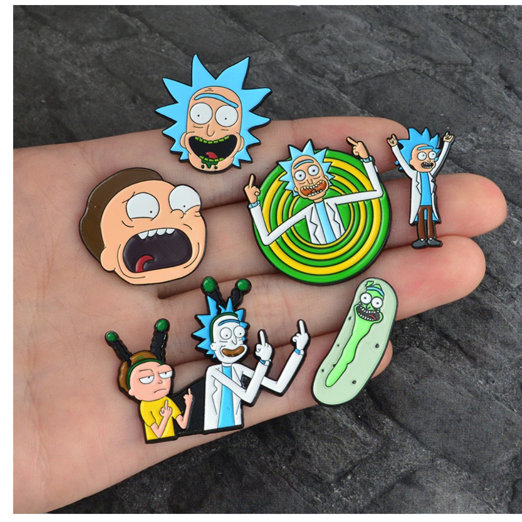 Broches/Pins Rick and Morty | Shopee Brasil