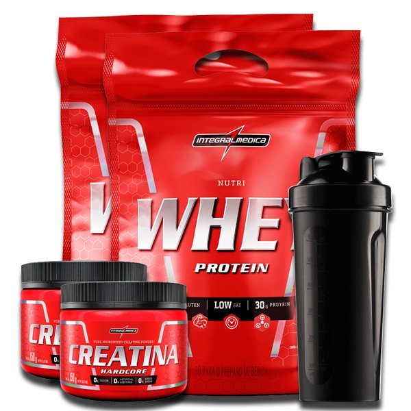 Kit 1x 100% Whey Protein Refil (900g) Max Titanium + 2x Pasta de