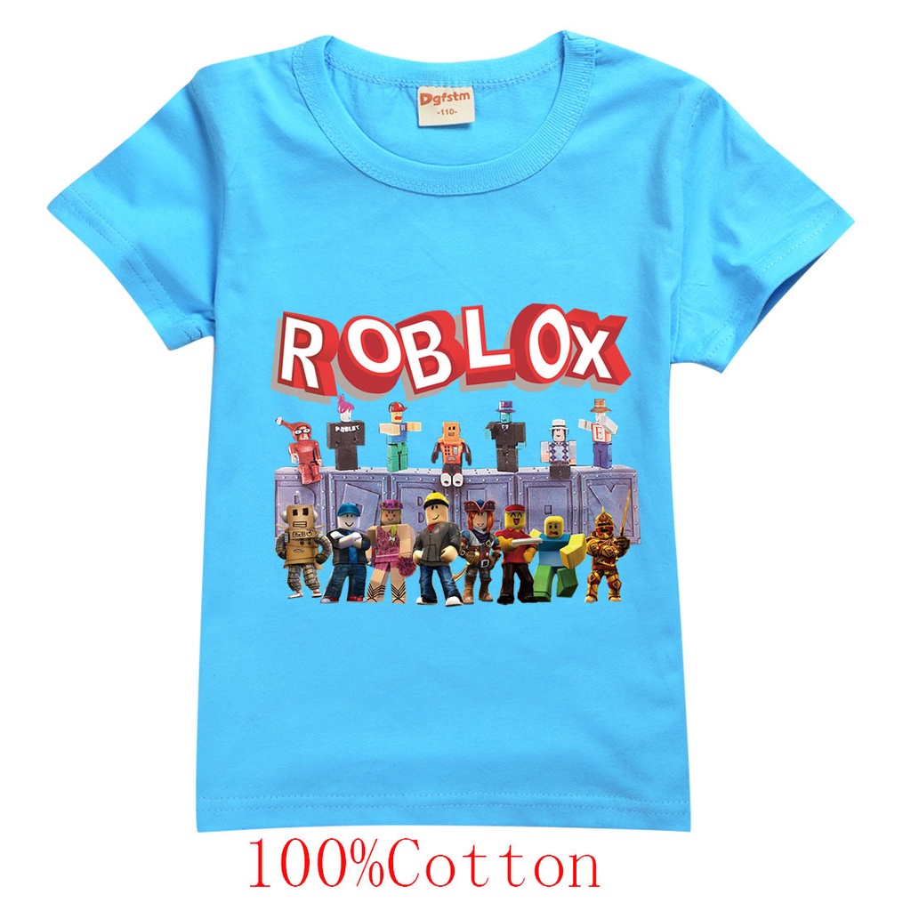 Hot ROBLOX Crianças T-shirt Verão Novo ROBLOX Crianças Roupas de Algodão  Crianças Calças de Manga Curta Terno de Duas Peças - AliExpress