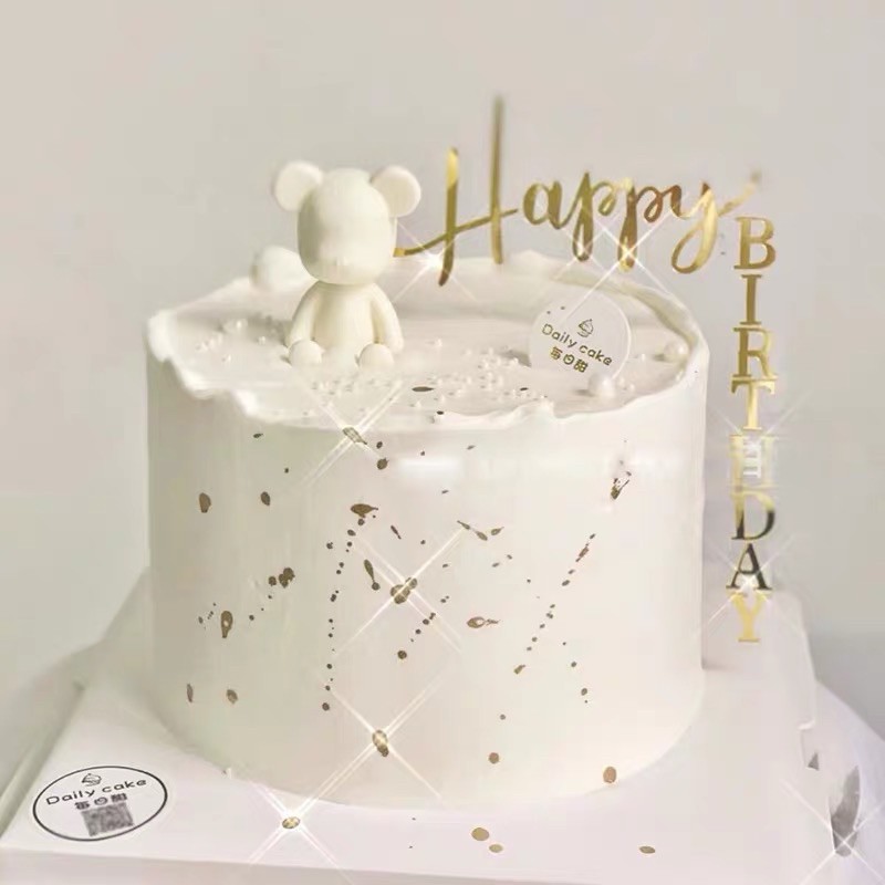 JALIDH Topo de bolo de princesa, série Happy Birthday Girl tema de