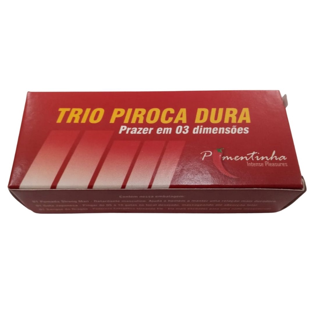 Promoção Kit Sexy Shop Trio Piroca Dura Energético, Retardante e excitante  Masculino - Prazer em 03 Dimensões | Shopee Brasil