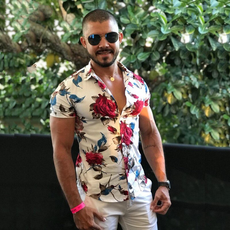 Camisa social sales moda praia