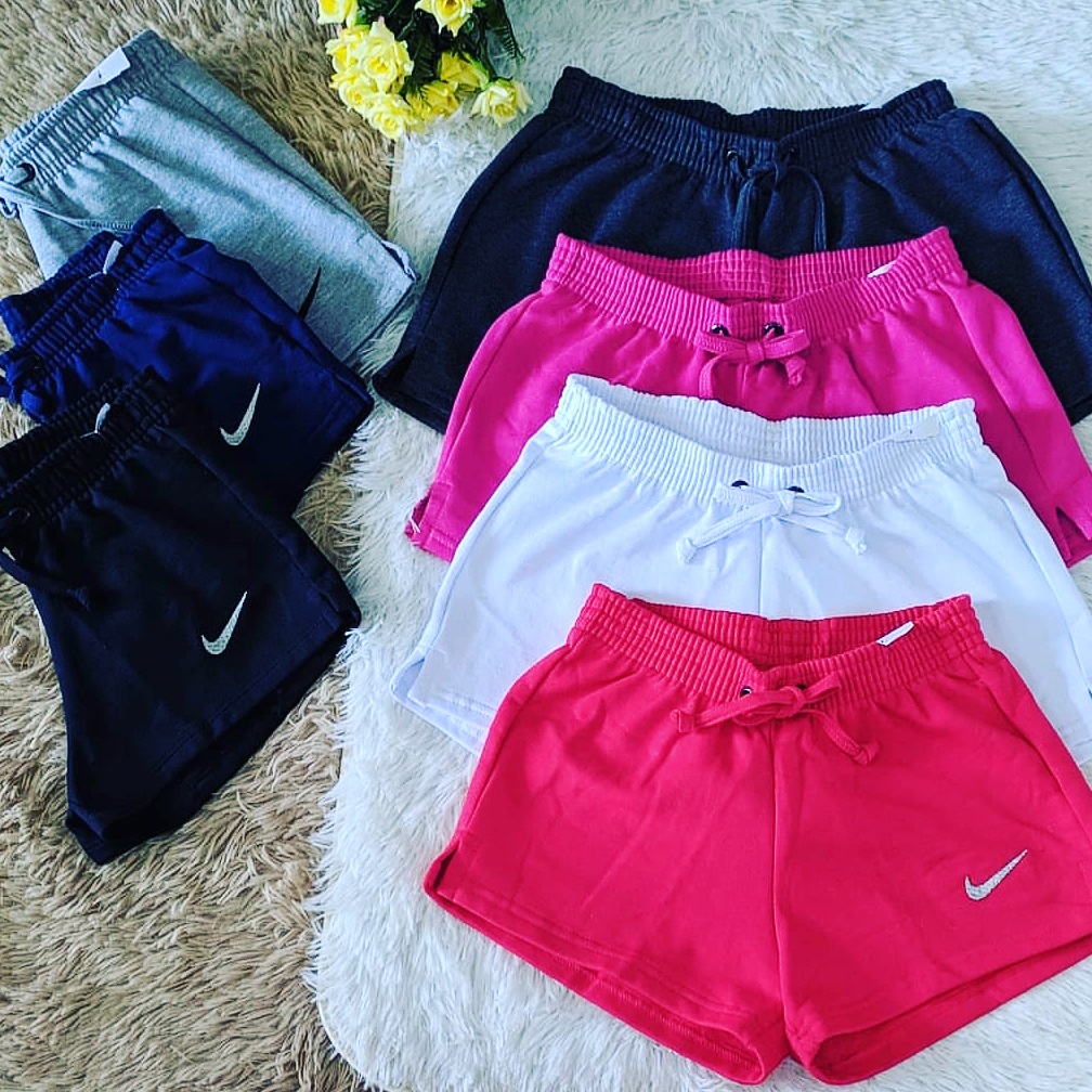 Short nike feminino store moletom