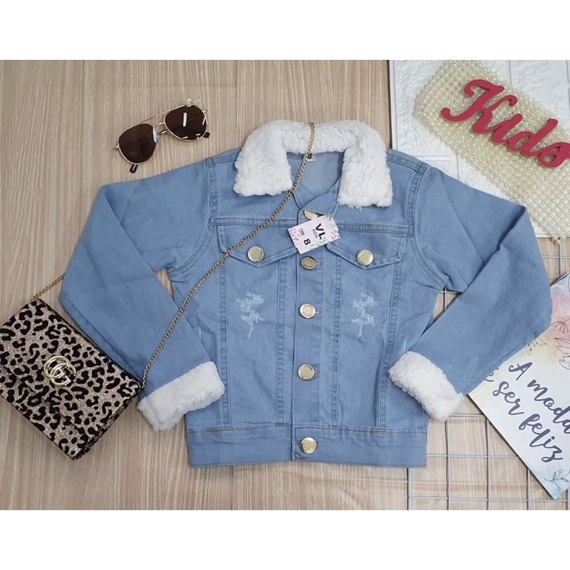 Jaquetas best sale jeans infantil