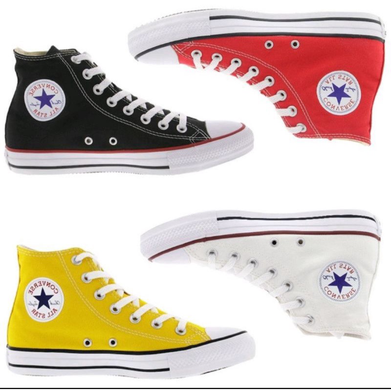 Tênis Converse Chuck Taylor All-Star plataforma amarelo tamanho 11 cano  alto