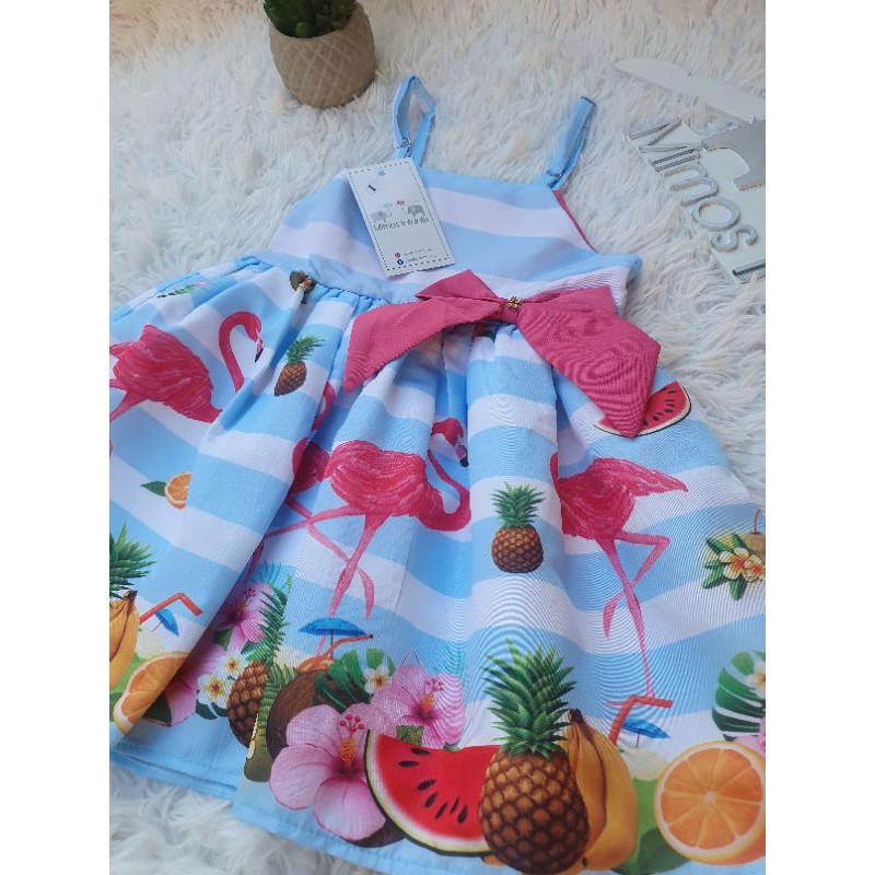 Roupa infantil sale para festa tropical