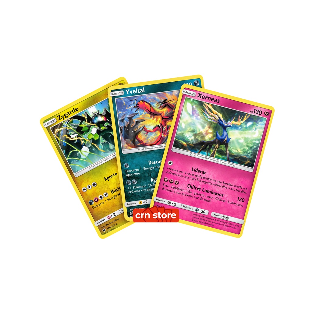 Kit Carta Pokémon Lendário Reshiram Zekrom Kyurem Lendas Luminescentes