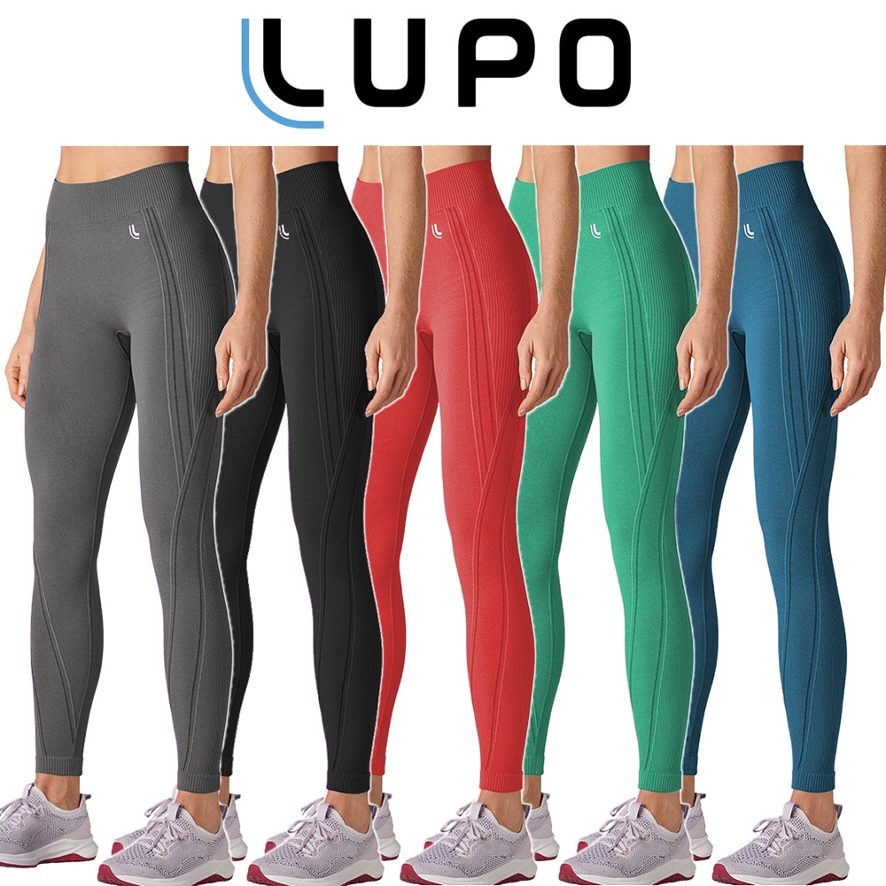 Conjunto Lupo Calça Legging Top Feminino Fitness Academia Leguin Sem  Costura Legues Sport Original - Azul