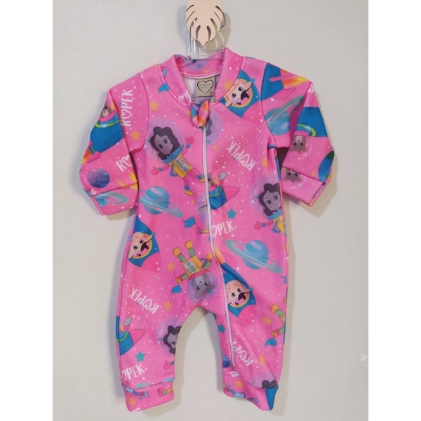 Conjunto Infantil Moletom Ziper Pink - Ropek Moda Bebê