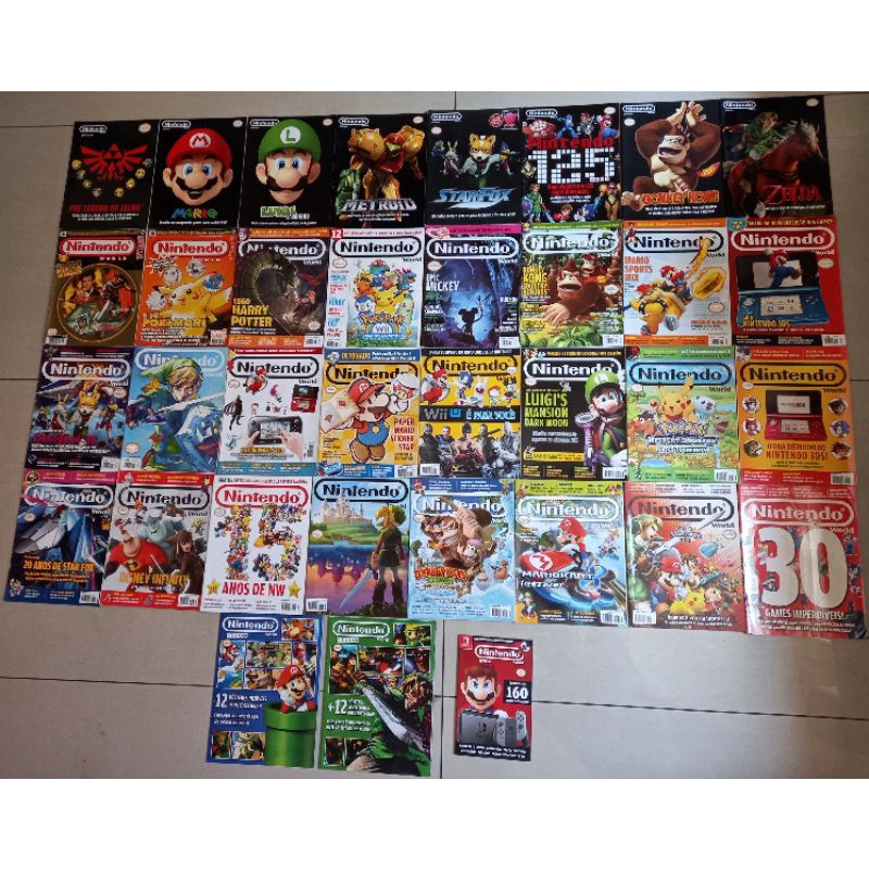 Revista Nintendo World games jogos raras volumes 140 141 142 143