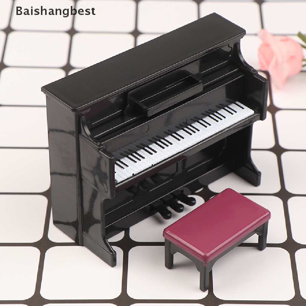 GARNECK Caixa de música de piano em miniatura com banco, caixa de melodia  para piano, decoração de casa (preta) : : Brinquedos e Jogos