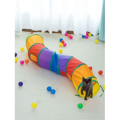 1 Pc Animal De Estimação Túnel Gato Jogo Rugas Túnel Dobrável Tube  Brinquedo Para Cão E Gato Coelho Educacional Divertimento Moda Gato  Brinquedos Dobrável Túnel