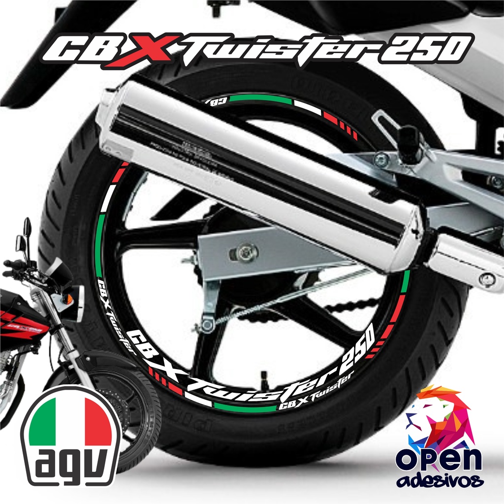 Adesivos Cbx 250 Twister 2008 Honda Paralelo